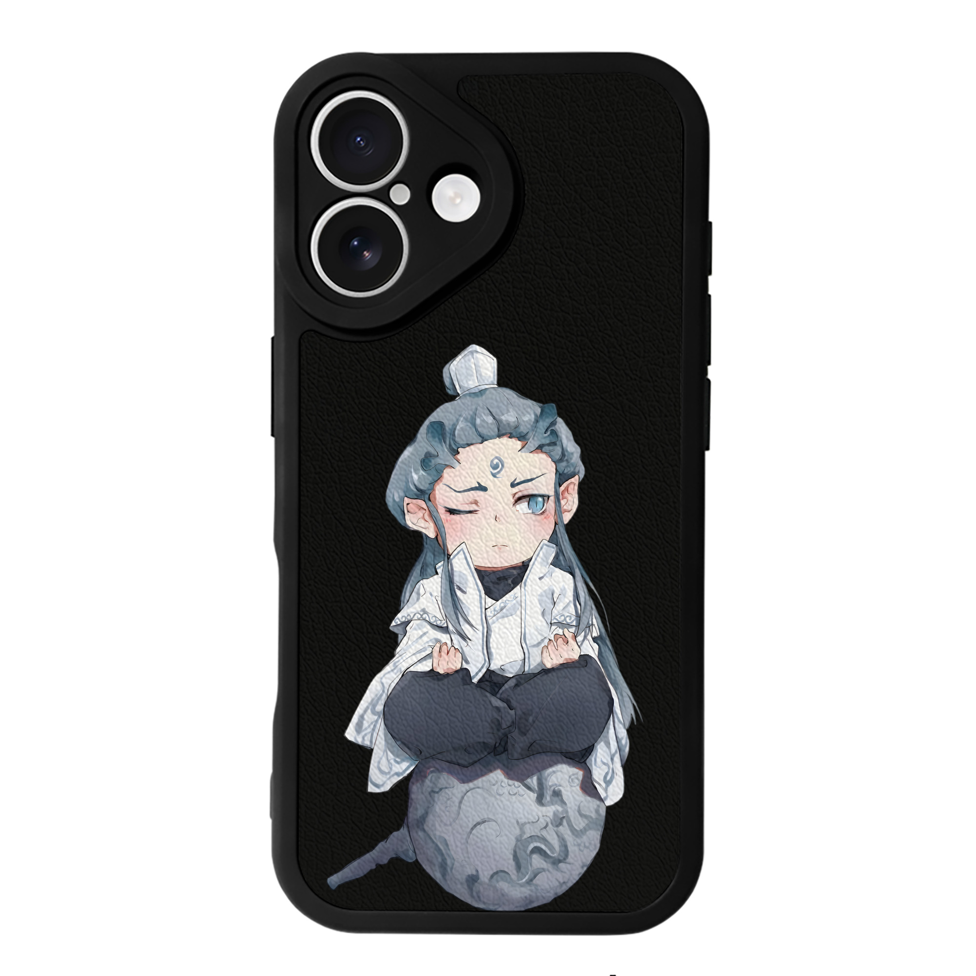 （画像用） Ne Zha 2 ナタ 魔童の大暴れ 【iPhone 16シリーズ対応】シリコンスマホケース（レザー調） 材質：シリコン